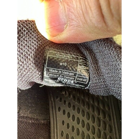 Crocs On The Clock Work Sneaker Womens Size 10 Black Slip Resistant Kitchen main image 8
